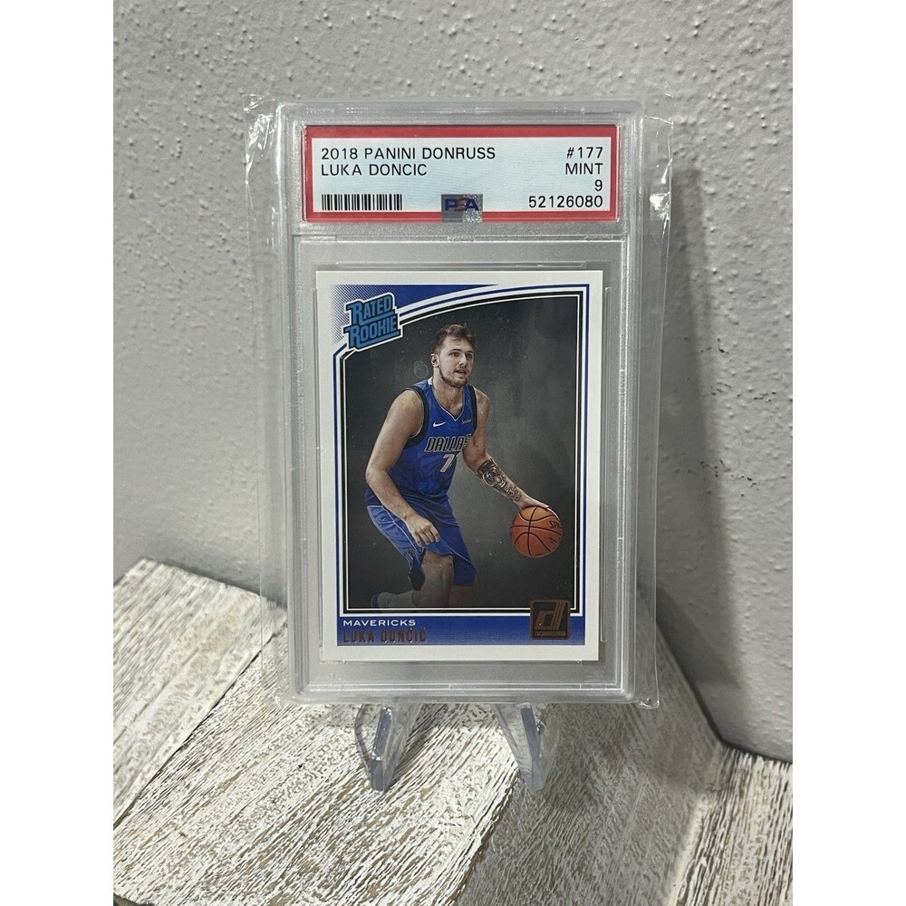 Luka Doncic 2018 Panini Donruss Rated Rookie #177 RC PSA 9 MINT Mavericks